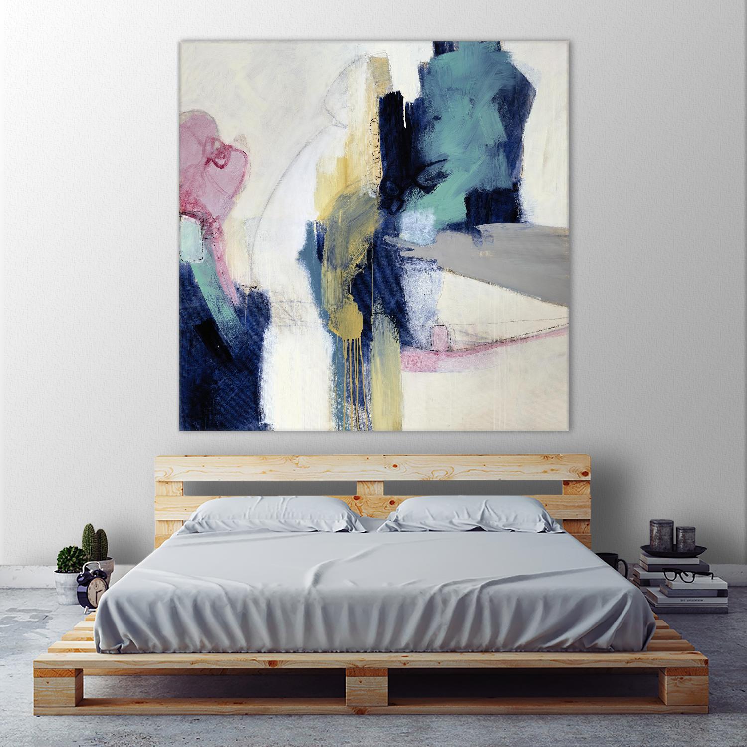 Acrobatic Swimmer by Daleno Art on GIANT ART - pink abstract abstrait