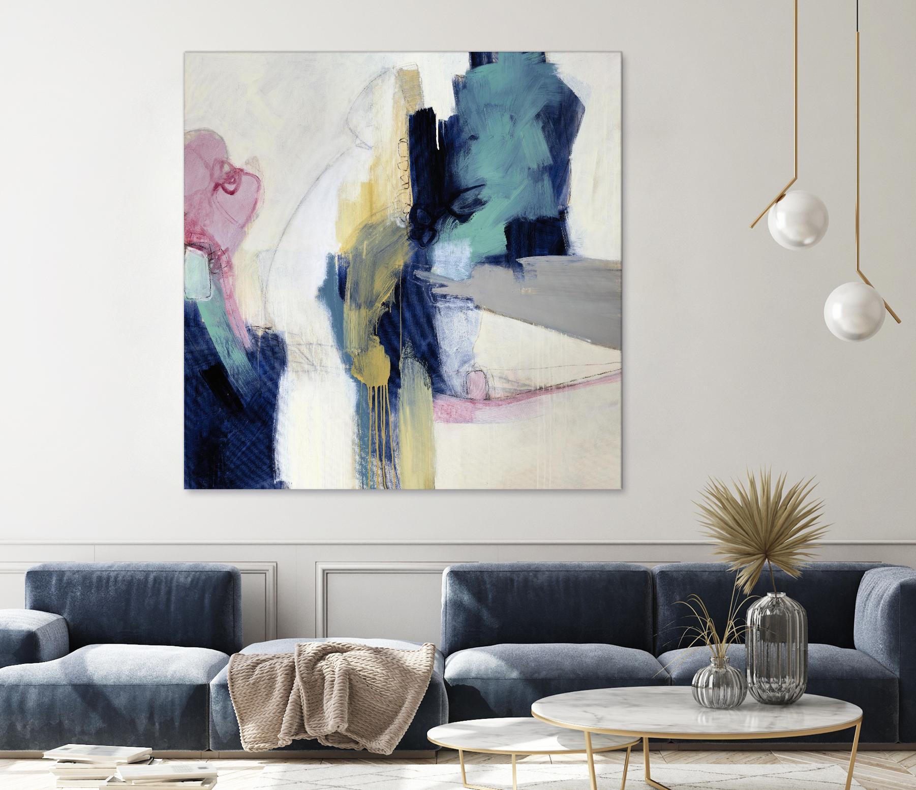 Acrobatic Swimmer by Daleno Art on GIANT ART - pink abstract abstrait