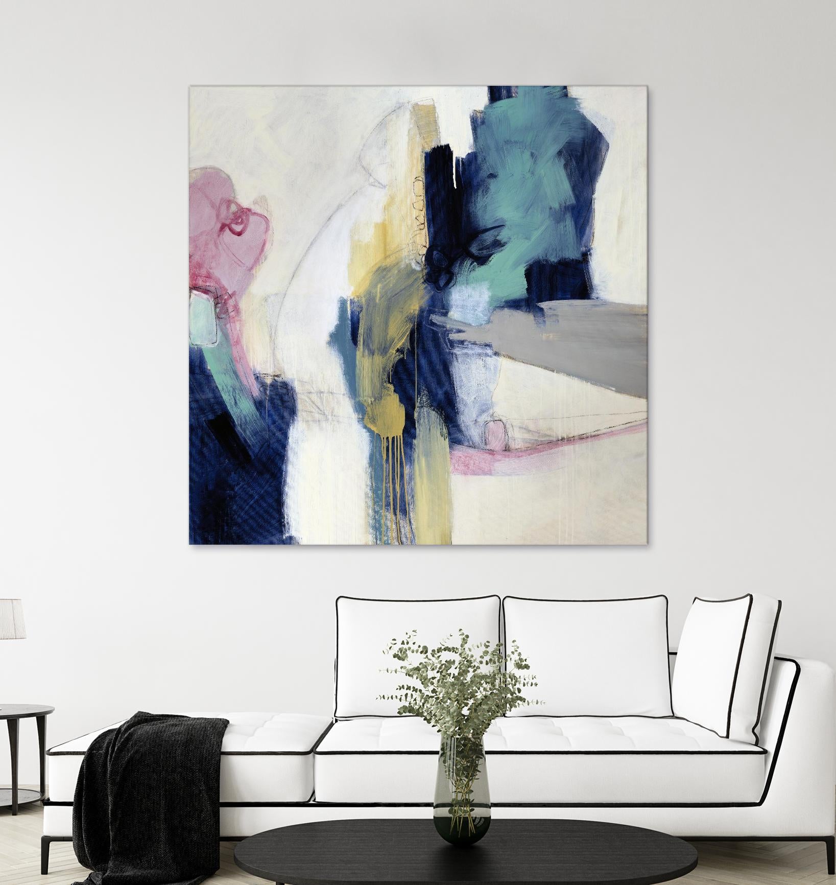 Acrobatic Swimmer by Daleno Art on GIANT ART - pink abstract abstrait