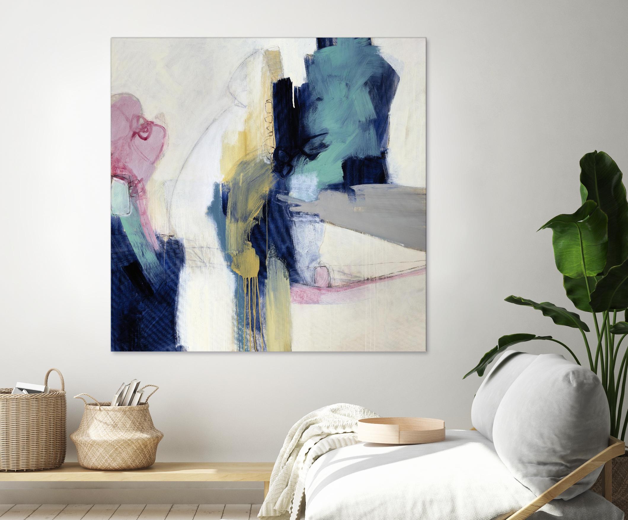 Acrobatic Swimmer by Daleno Art on GIANT ART - pink abstract abstrait