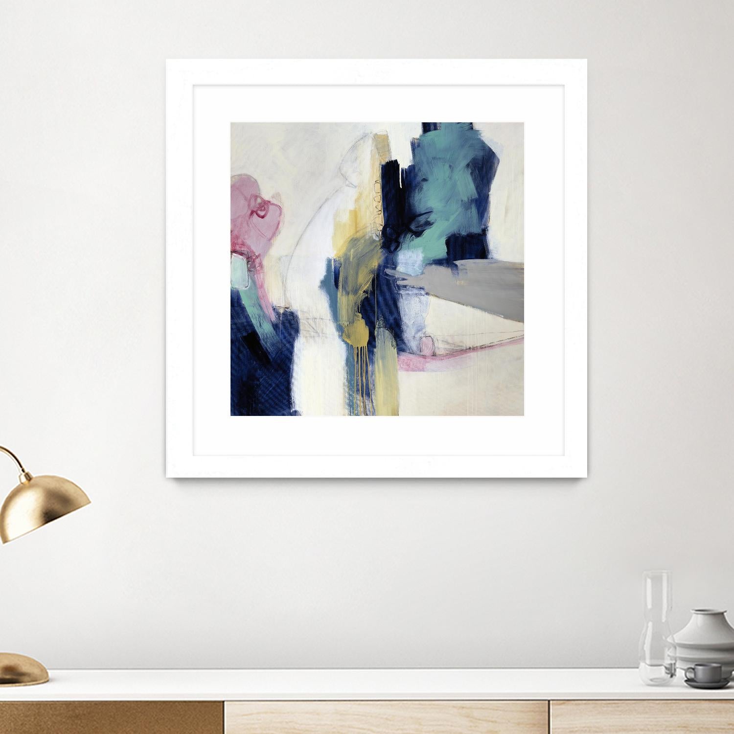 Acrobatic Swimmer by Daleno Art on GIANT ART - pink abstract abstrait