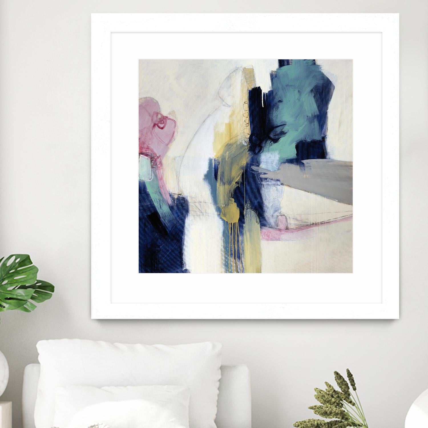 Acrobatic Swimmer by Daleno Art on GIANT ART - pink abstract abstrait