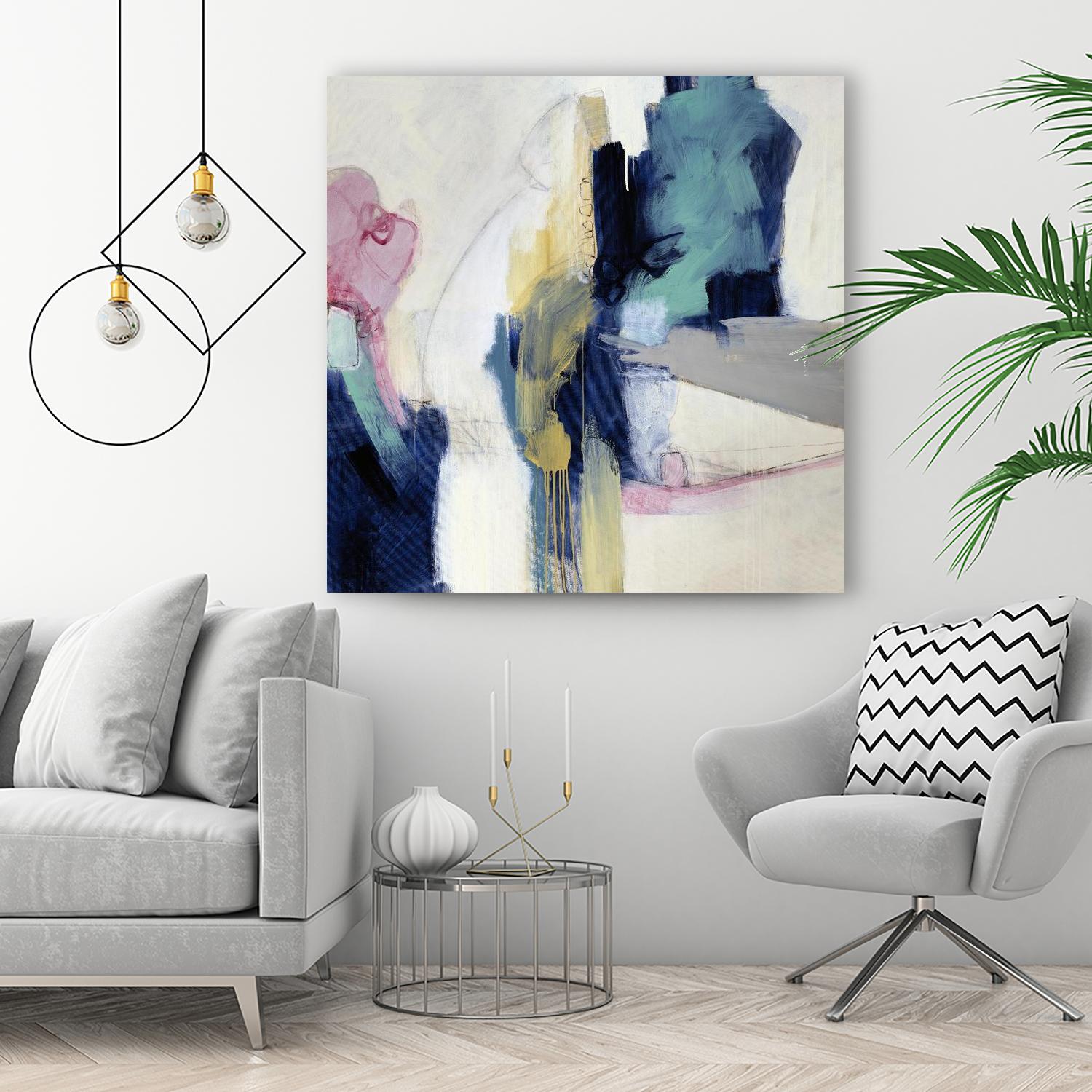 Acrobatic Swimmer by Daleno Art on GIANT ART - pink abstract abstrait