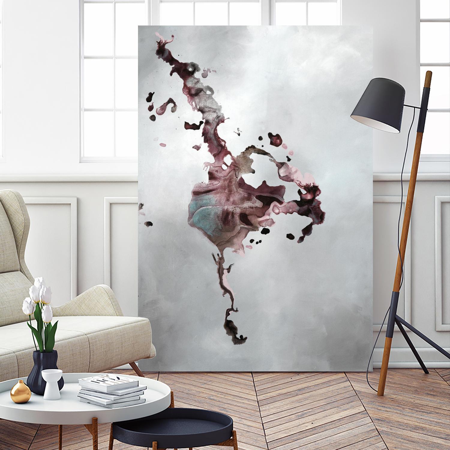 Welcomed Disturbance II by Daleno Art on GIANT ART - pink abstract abstrait