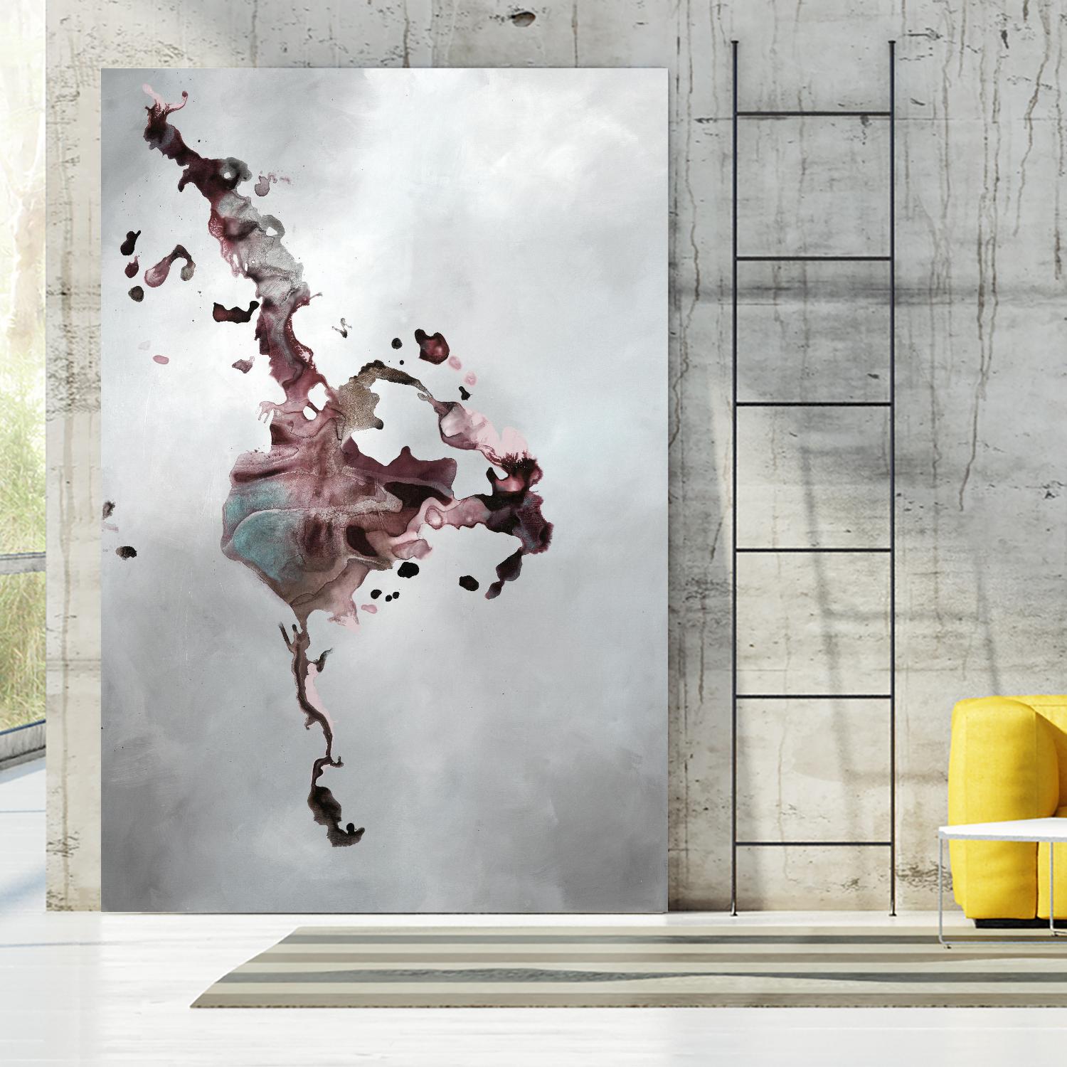 Welcomed Disturbance II by Daleno Art on GIANT ART - pink abstract abstrait