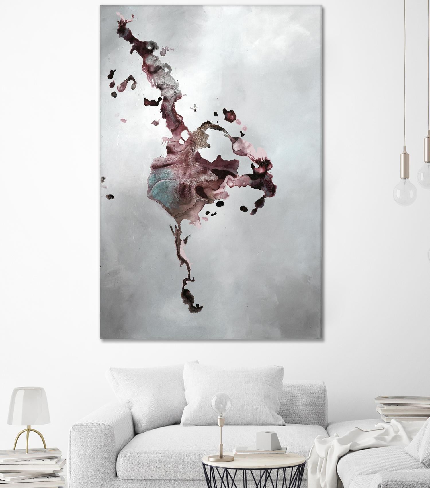 Welcomed Disturbance II by Daleno Art on GIANT ART - pink abstract abstrait