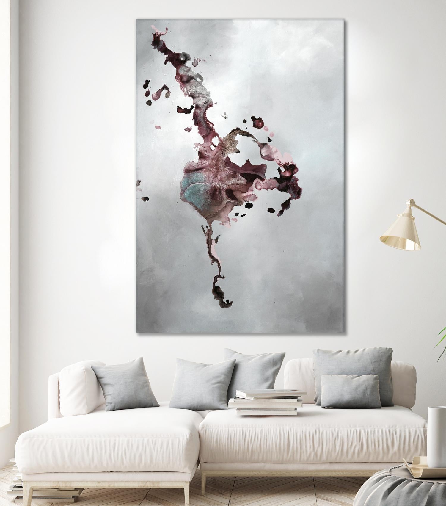 Welcomed Disturbance II by Daleno Art on GIANT ART - pink abstract abstrait