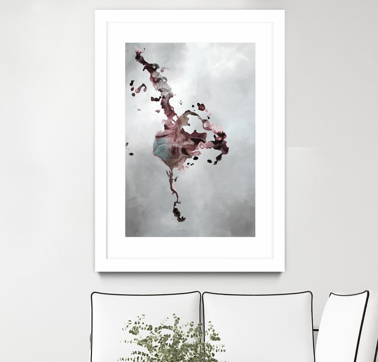 Welcomed Disturbance II by Daleno Art on GIANT ART - pink abstract abstrait