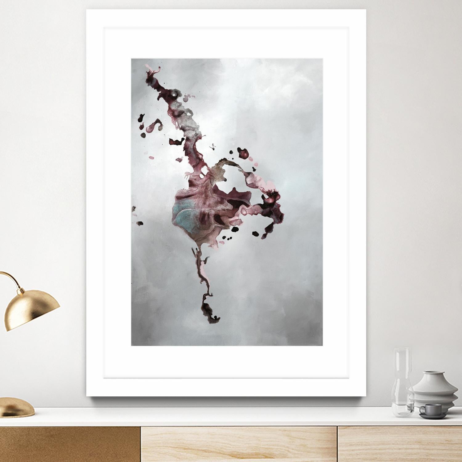 Welcomed Disturbance II by Daleno Art on GIANT ART - pink abstract abstrait