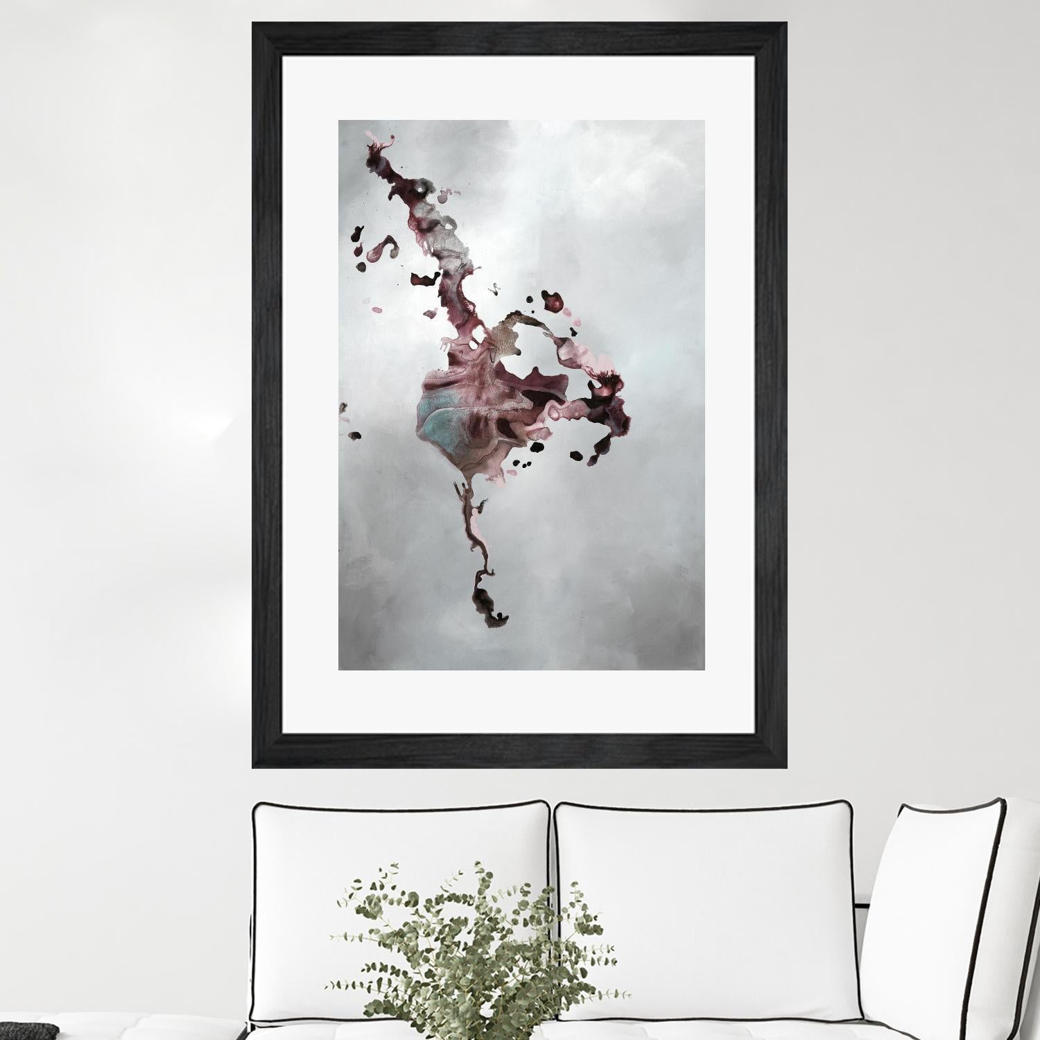 Welcomed Disturbance II by Daleno Art on GIANT ART - pink abstract abstrait