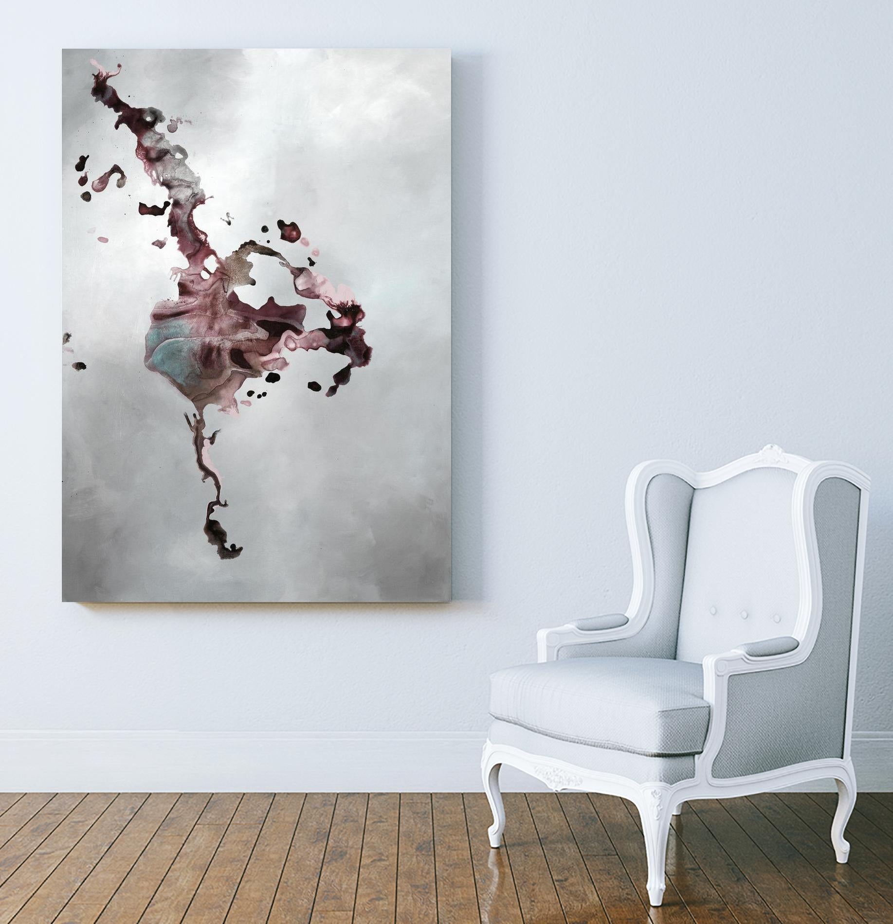 Welcomed Disturbance II by Daleno Art on GIANT ART - pink abstract abstrait