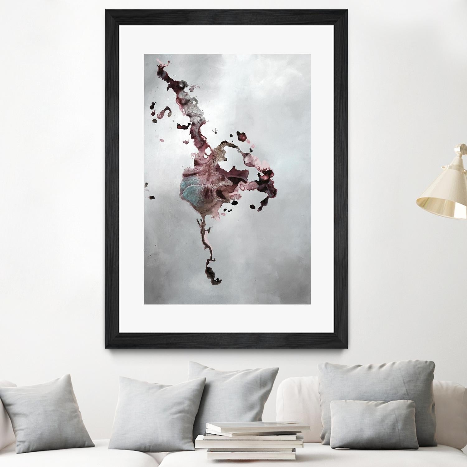 Welcomed Disturbance II by Daleno Art on GIANT ART - pink abstract abstrait