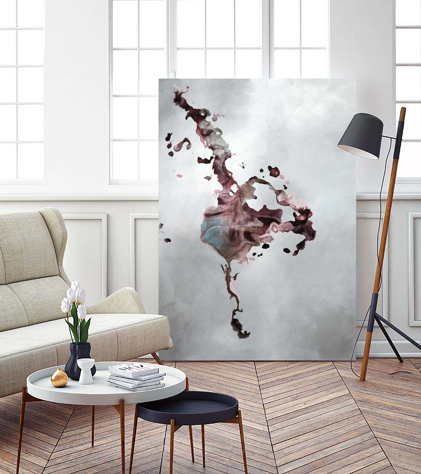 Welcomed Disturbance II by Daleno Art on GIANT ART - pink abstract abstrait