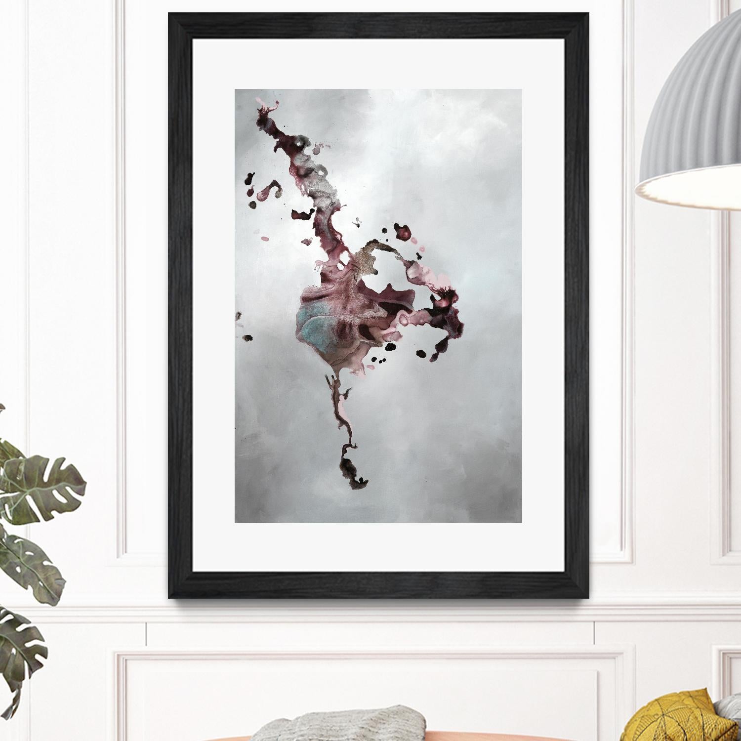 Welcomed Disturbance II by Daleno Art on GIANT ART - pink abstract abstrait