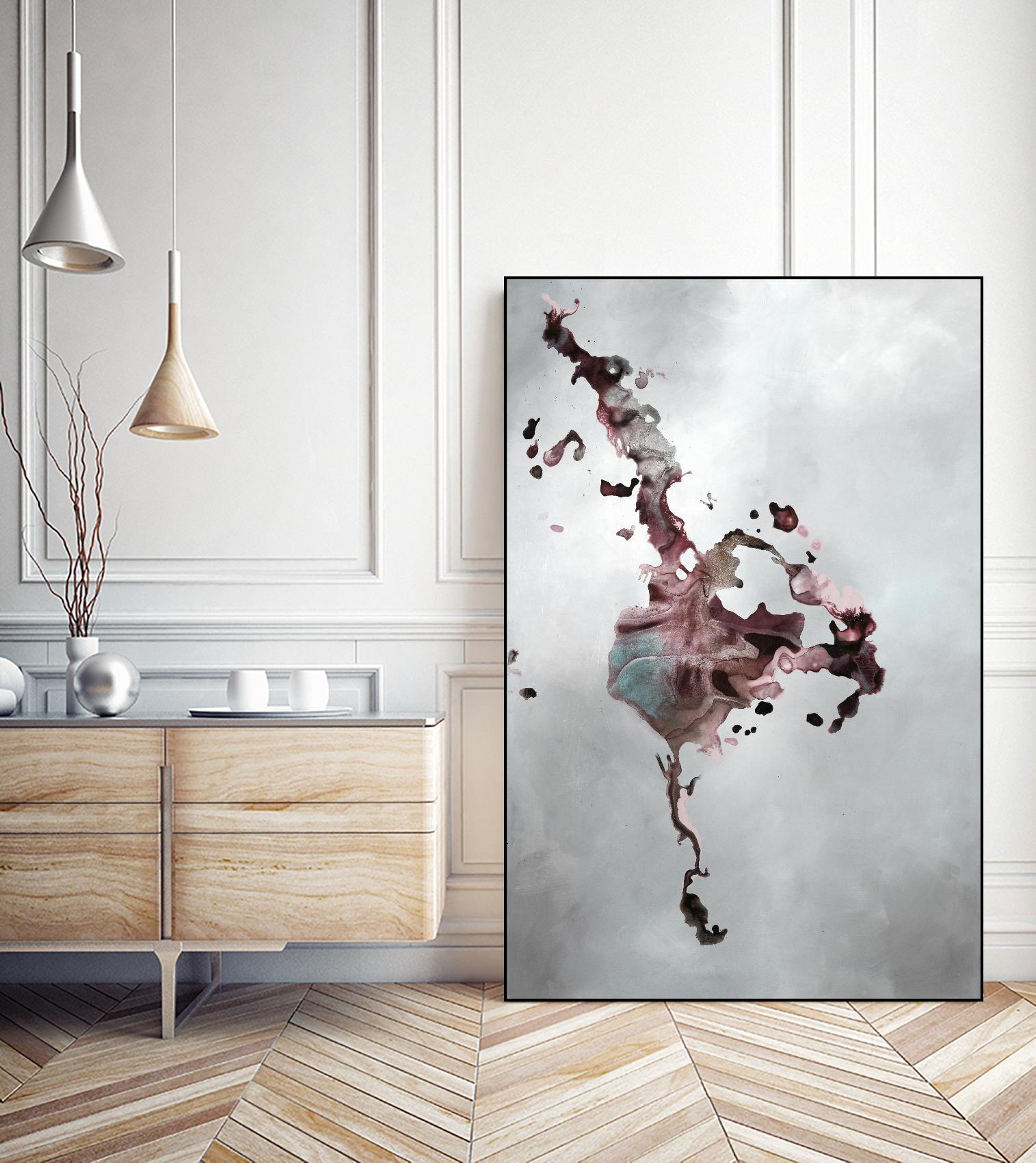 Welcomed Disturbance II by Daleno Art on GIANT ART - pink abstract abstrait