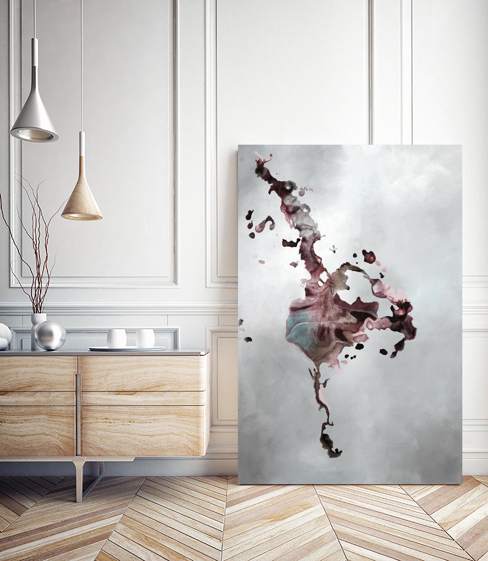 Welcomed Disturbance II by Daleno Art on GIANT ART - pink abstract abstrait