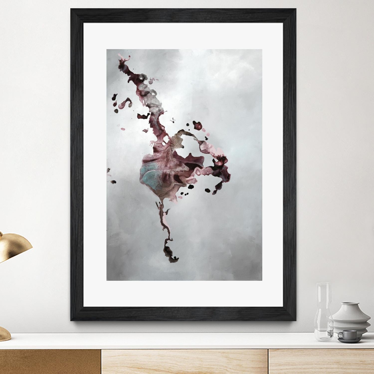 Welcomed Disturbance II by Daleno Art on GIANT ART - pink abstract abstrait