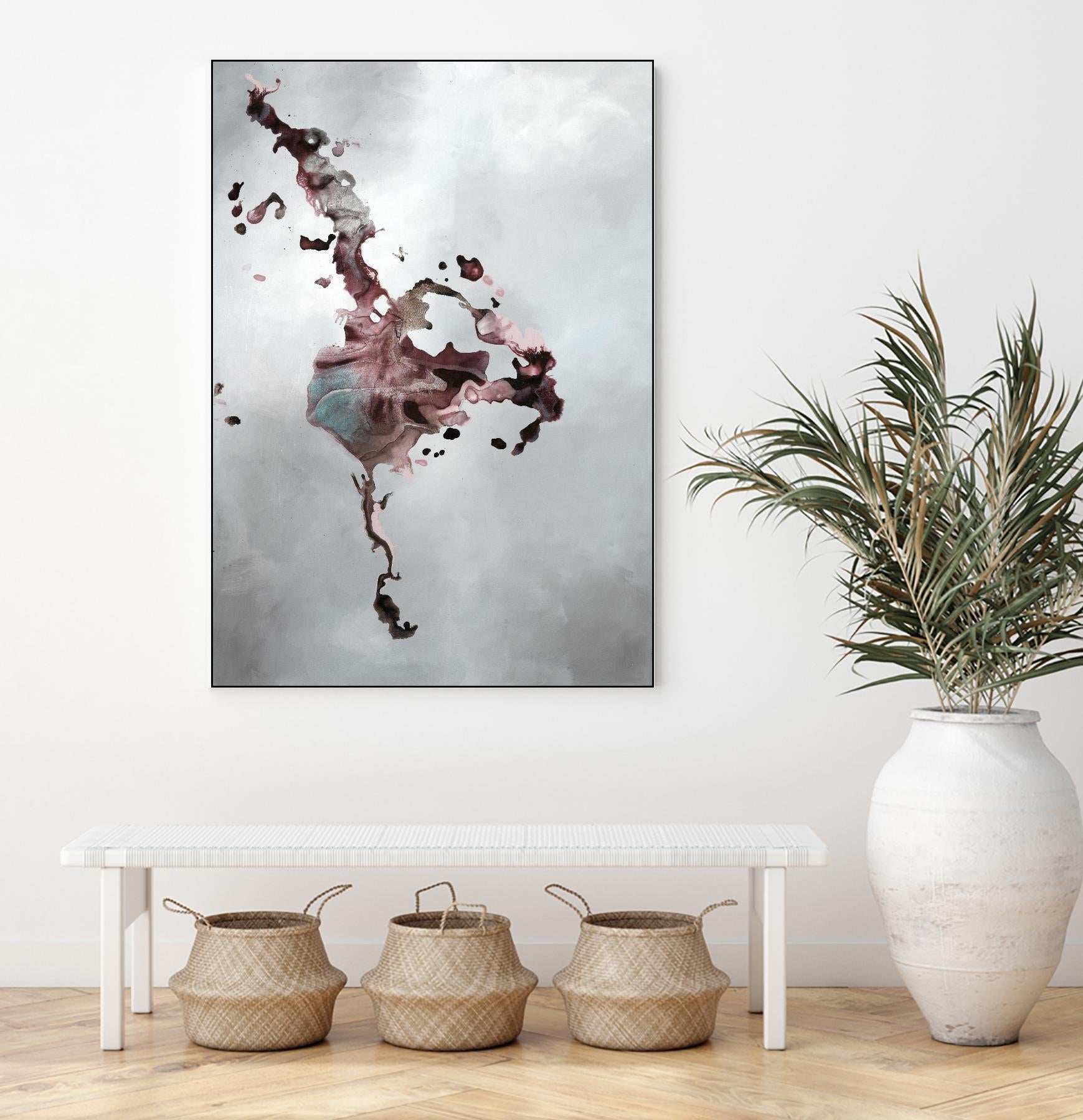 Welcomed Disturbance II by Daleno Art on GIANT ART - pink abstract abstrait