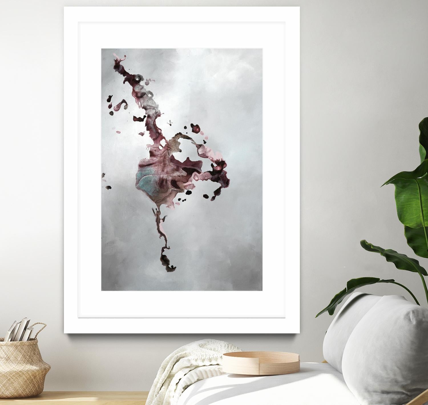 Welcomed Disturbance II by Daleno Art on GIANT ART - pink abstract abstrait