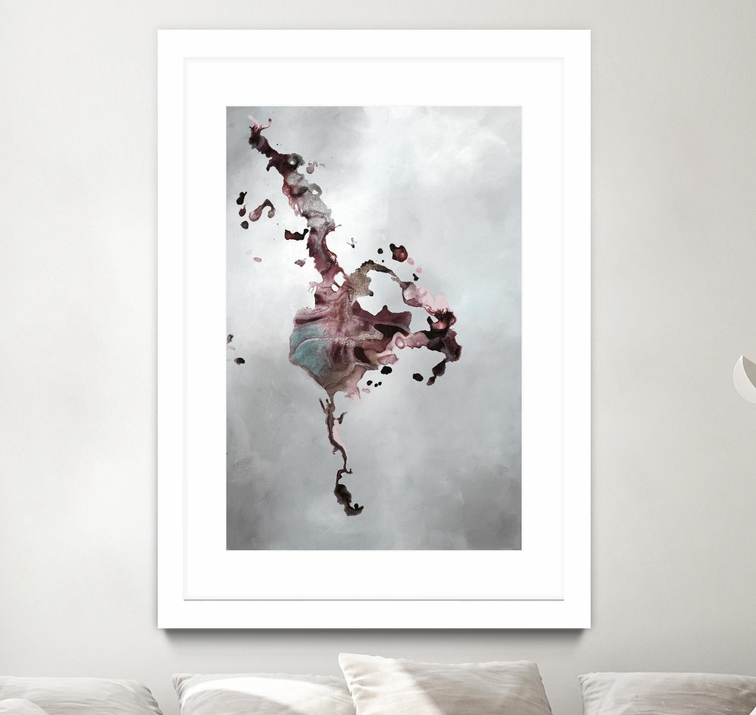 Welcomed Disturbance II by Daleno Art on GIANT ART - pink abstract abstrait