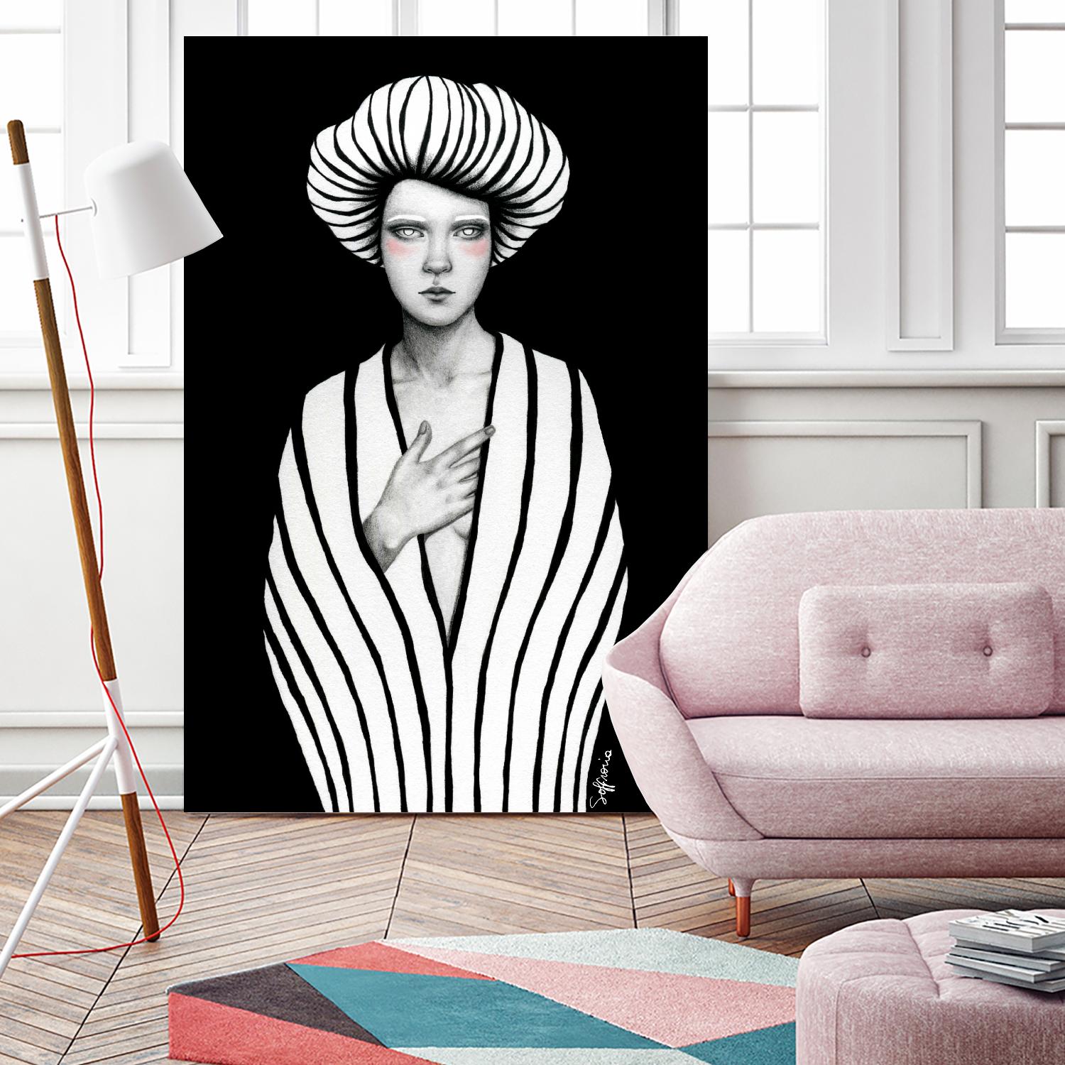 Elaine by Sofia Bonati on GIANT ART - black men and women