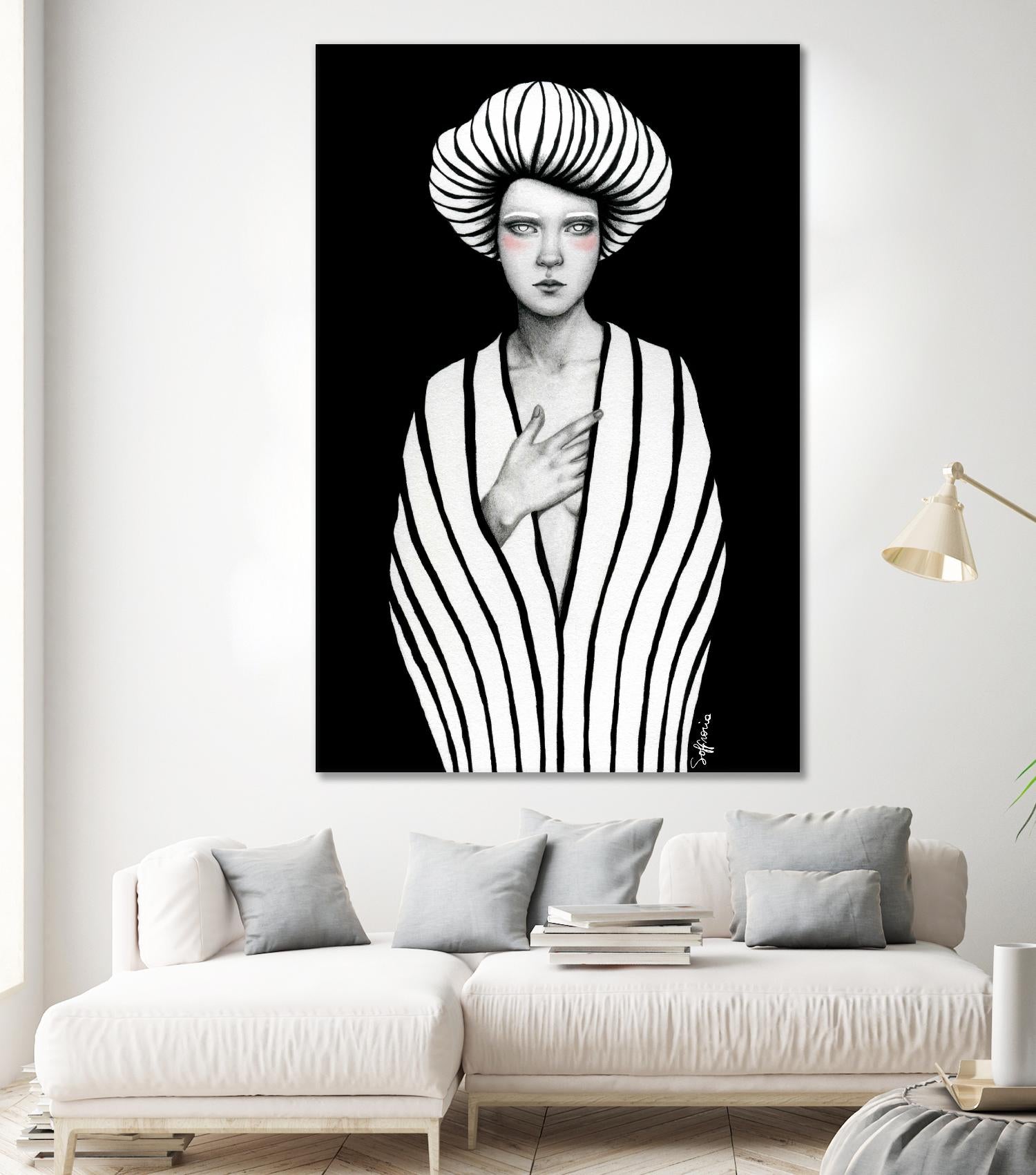 Elaine by Sofia Bonati on GIANT ART - black men and women