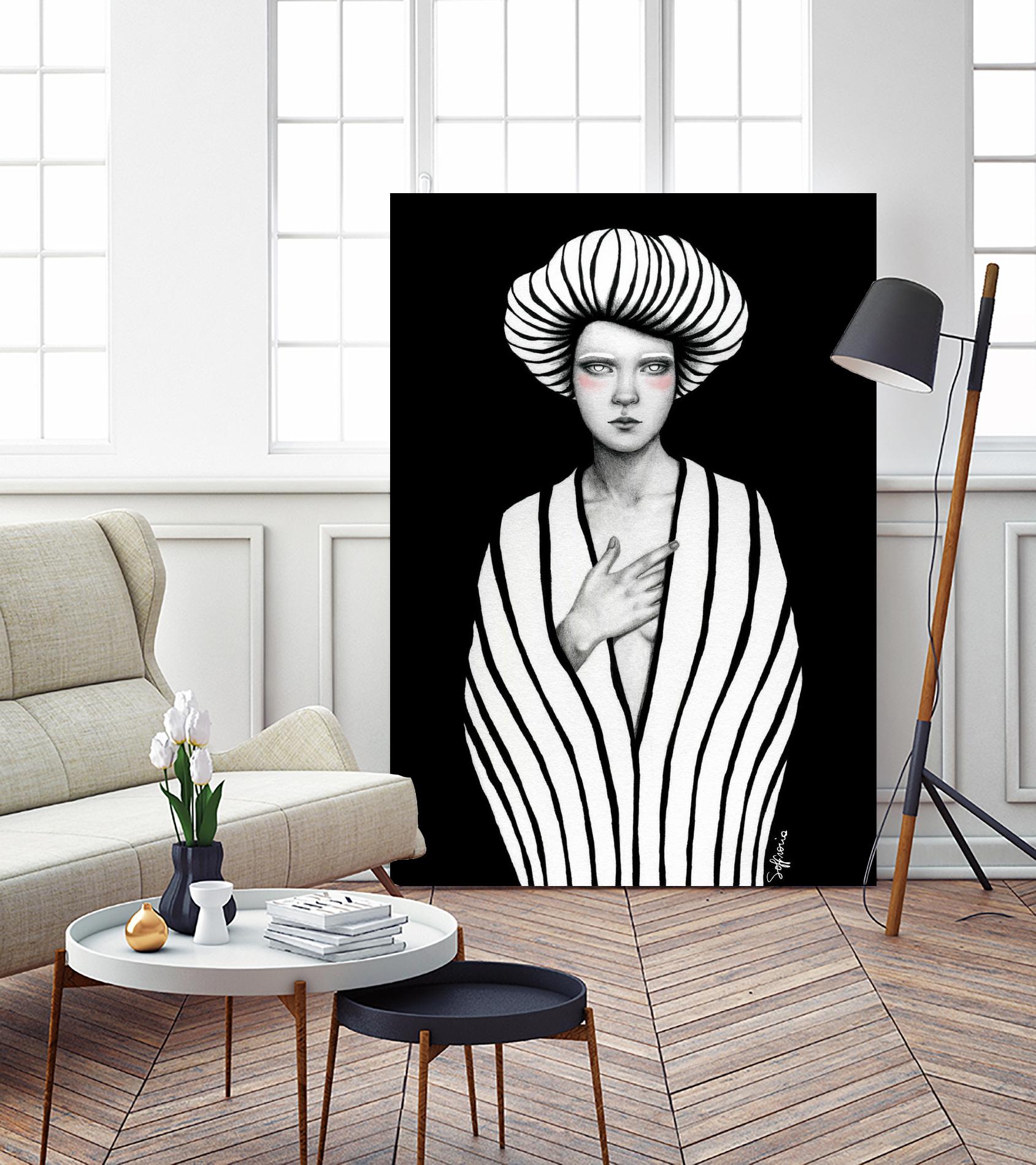 Elaine by Sofia Bonati on GIANT ART - black men and women