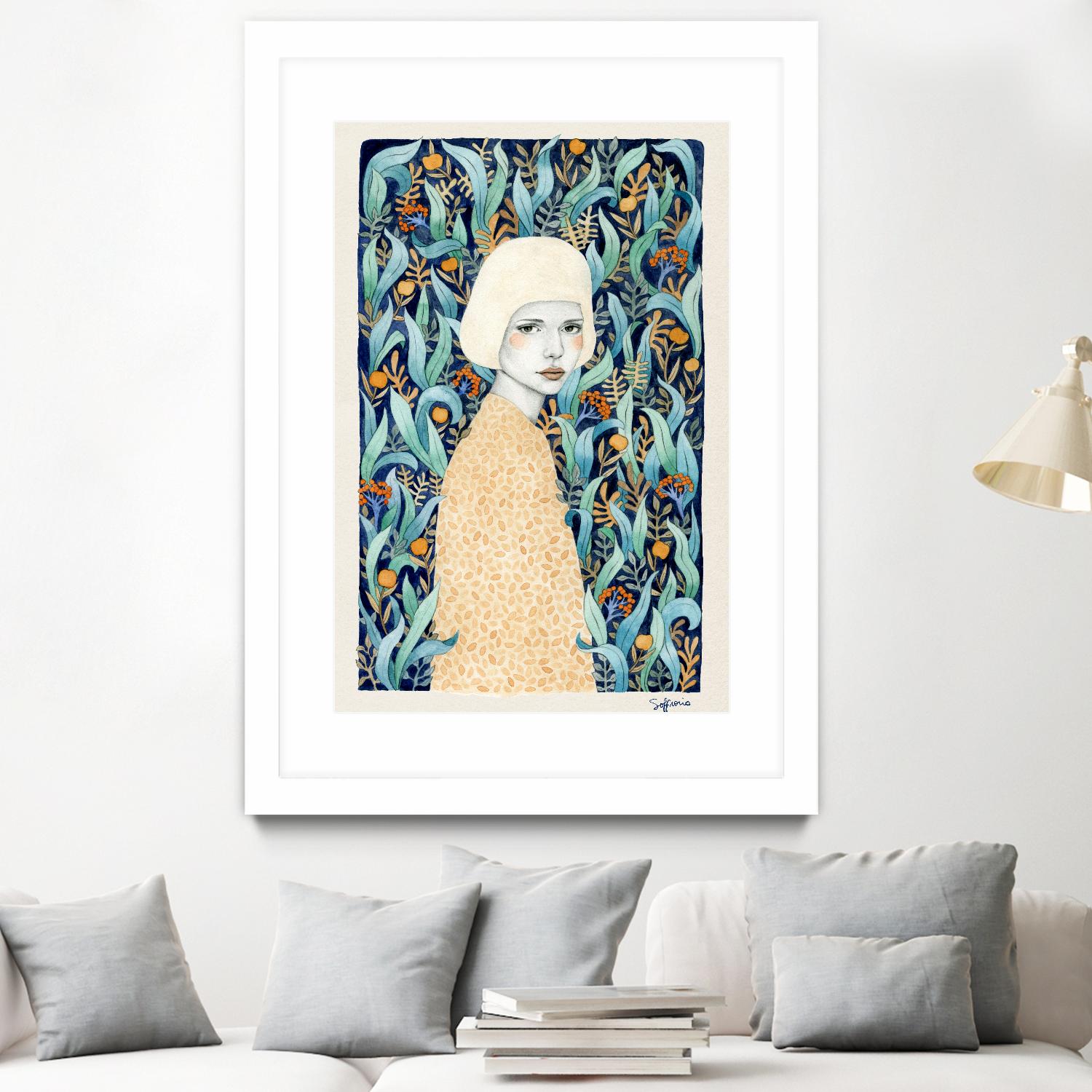 Emilia by Sofia Bonati on GIANT ART - green men and women