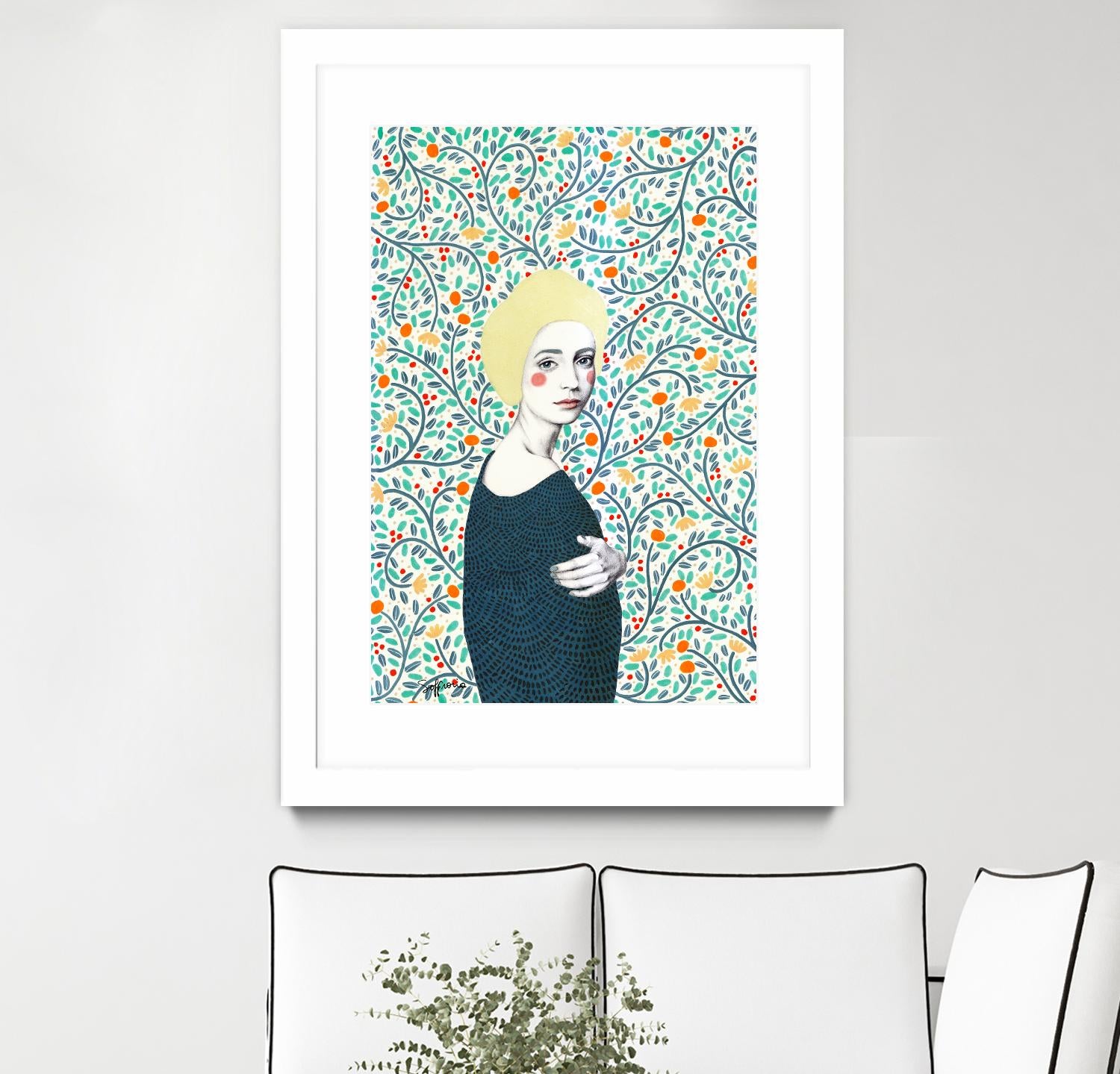 Helena by Sofia Bonati on GIANT ART - yellow men and women