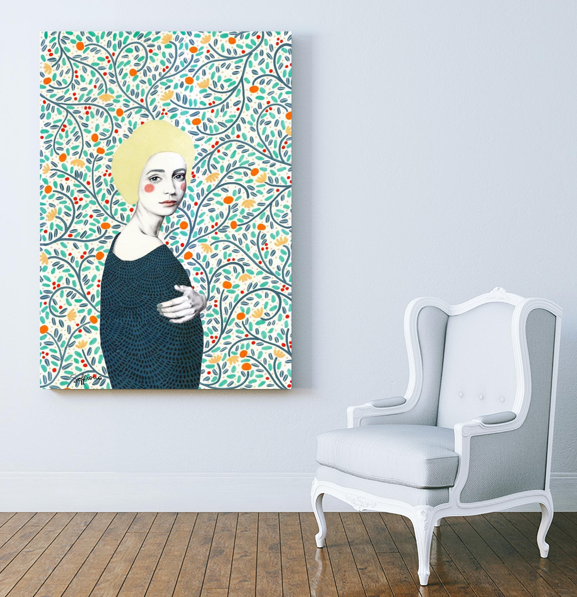 Helena by Sofia Bonati on GIANT ART - yellow men and women