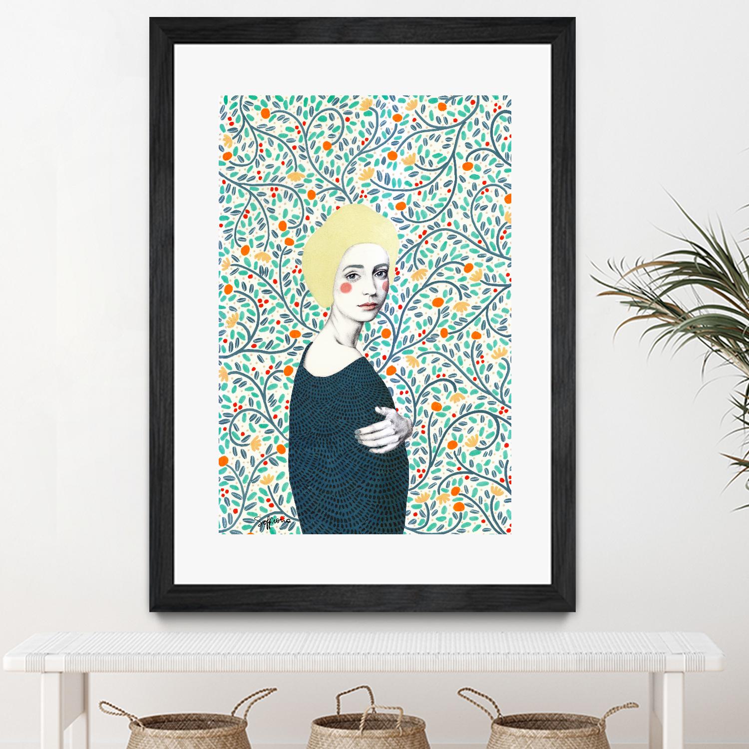 Helena by Sofia Bonati on GIANT ART - yellow men and women