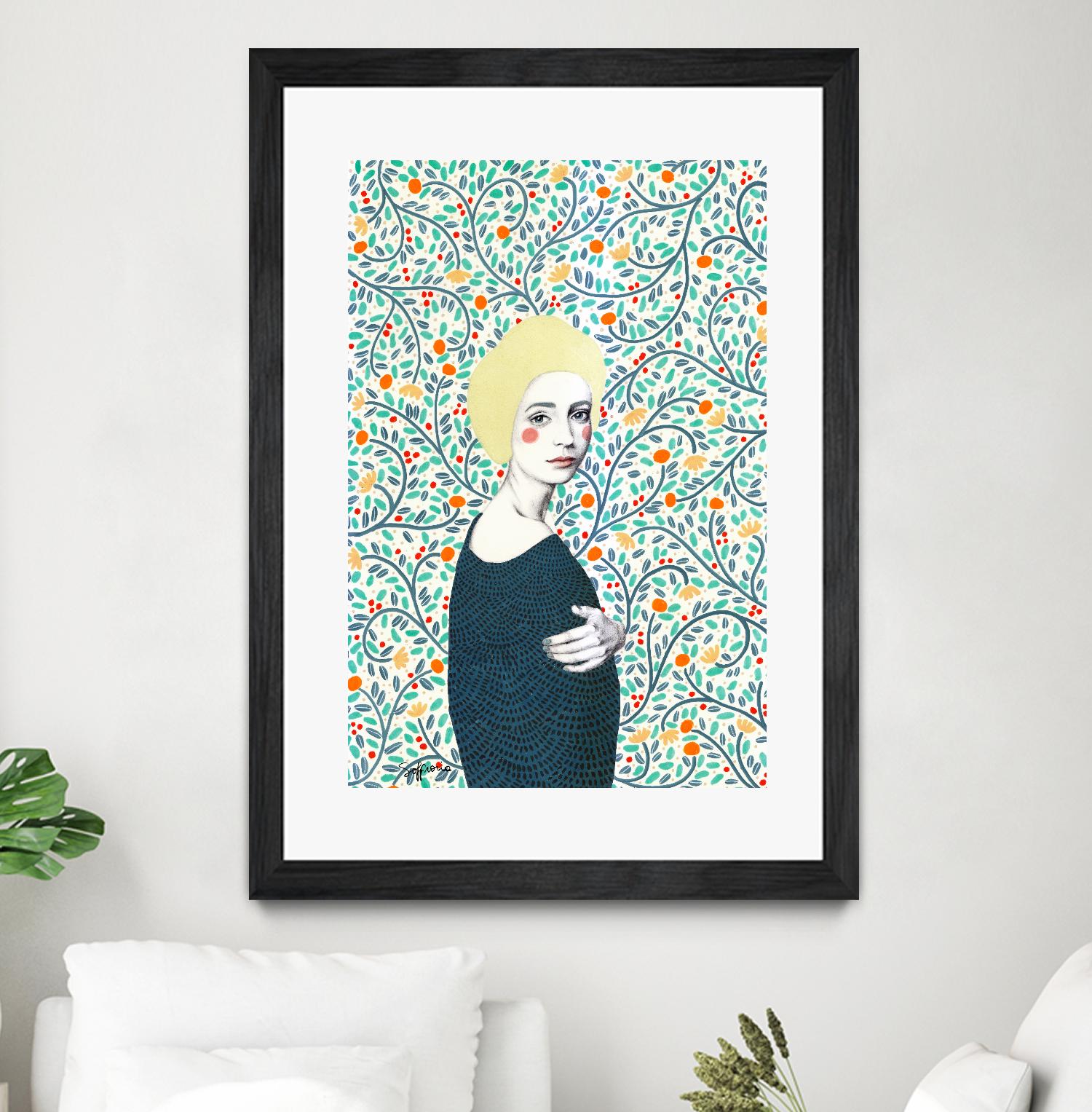 Helena by Sofia Bonati on GIANT ART - yellow men and women