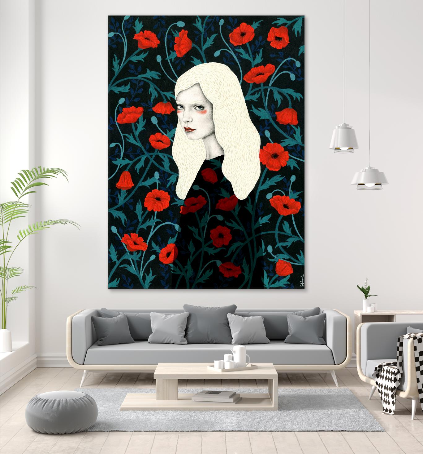 Poppy by Sofia Bonati on GIANT ART - red men and women