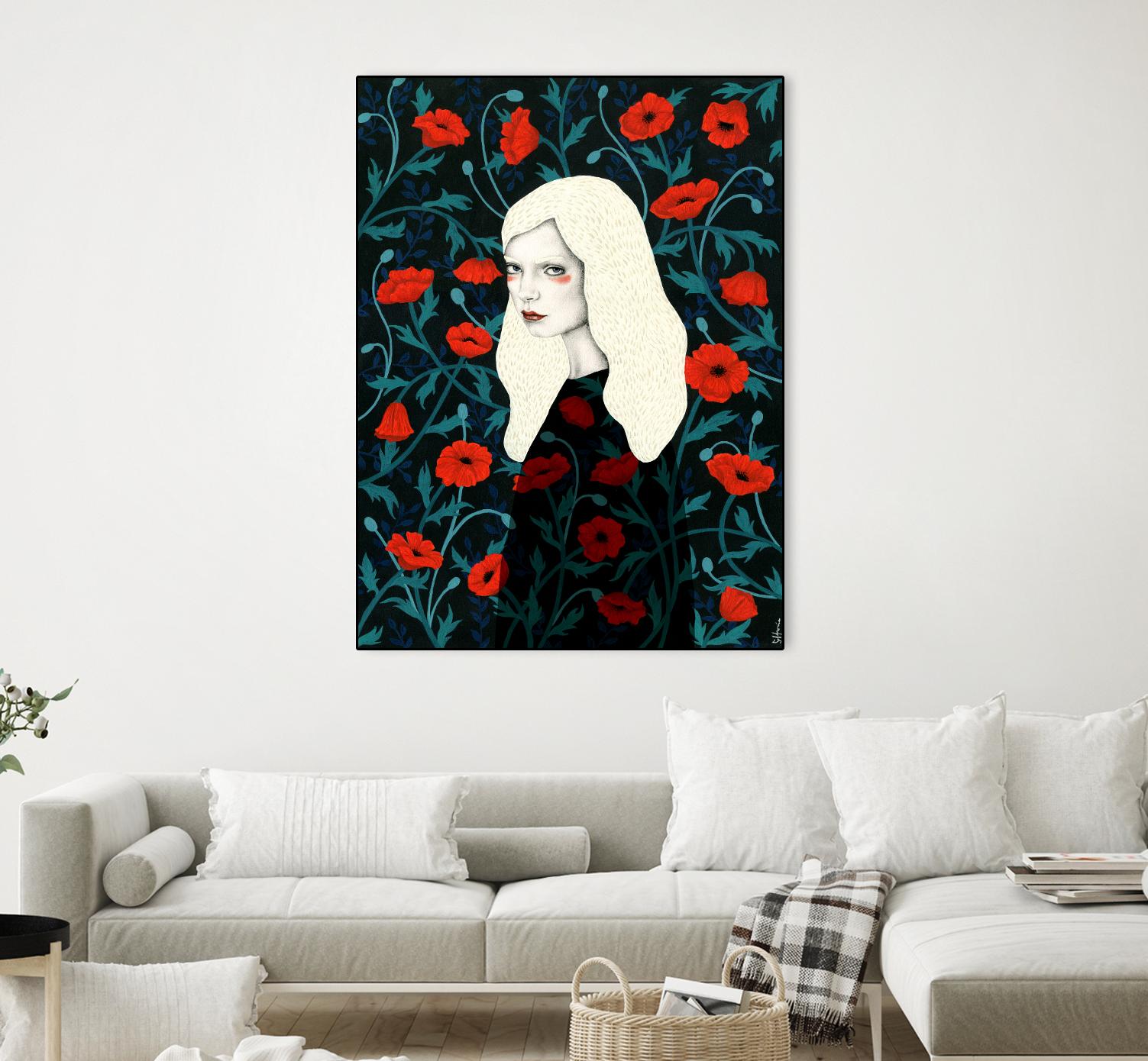 Poppy by Sofia Bonati on GIANT ART - red men and women