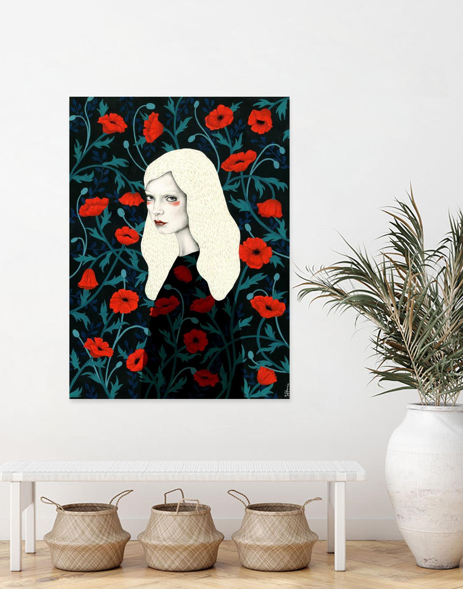 Poppy by Sofia Bonati on GIANT ART - red men and women