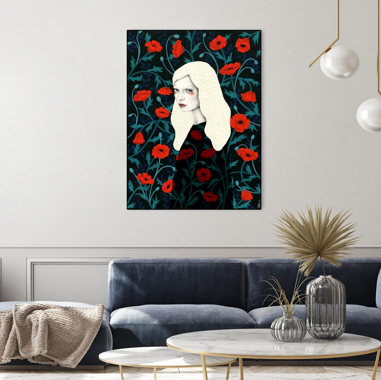 Poppy by Sofia Bonati on GIANT ART - red men and women