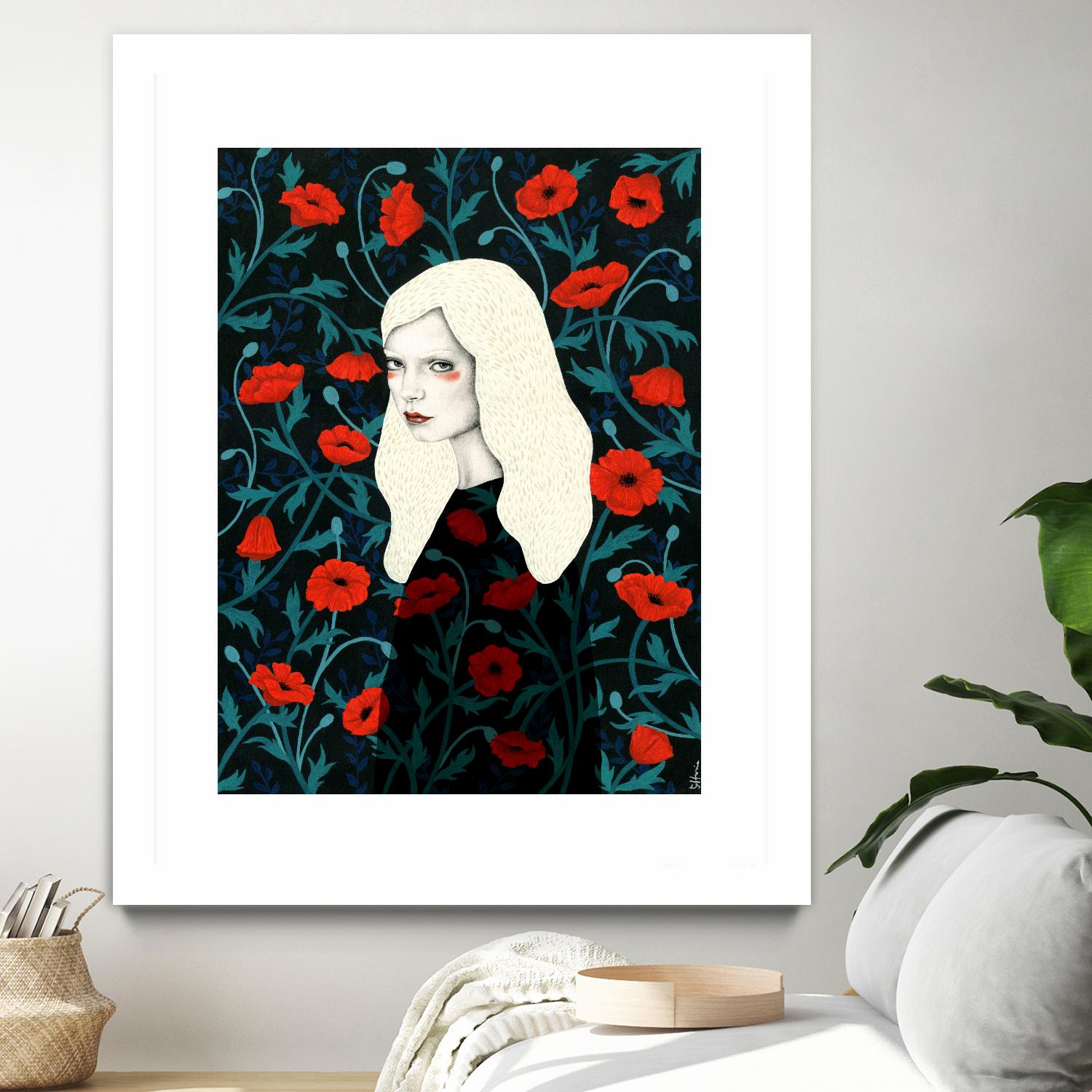 Poppy by Sofia Bonati on GIANT ART - red men and women