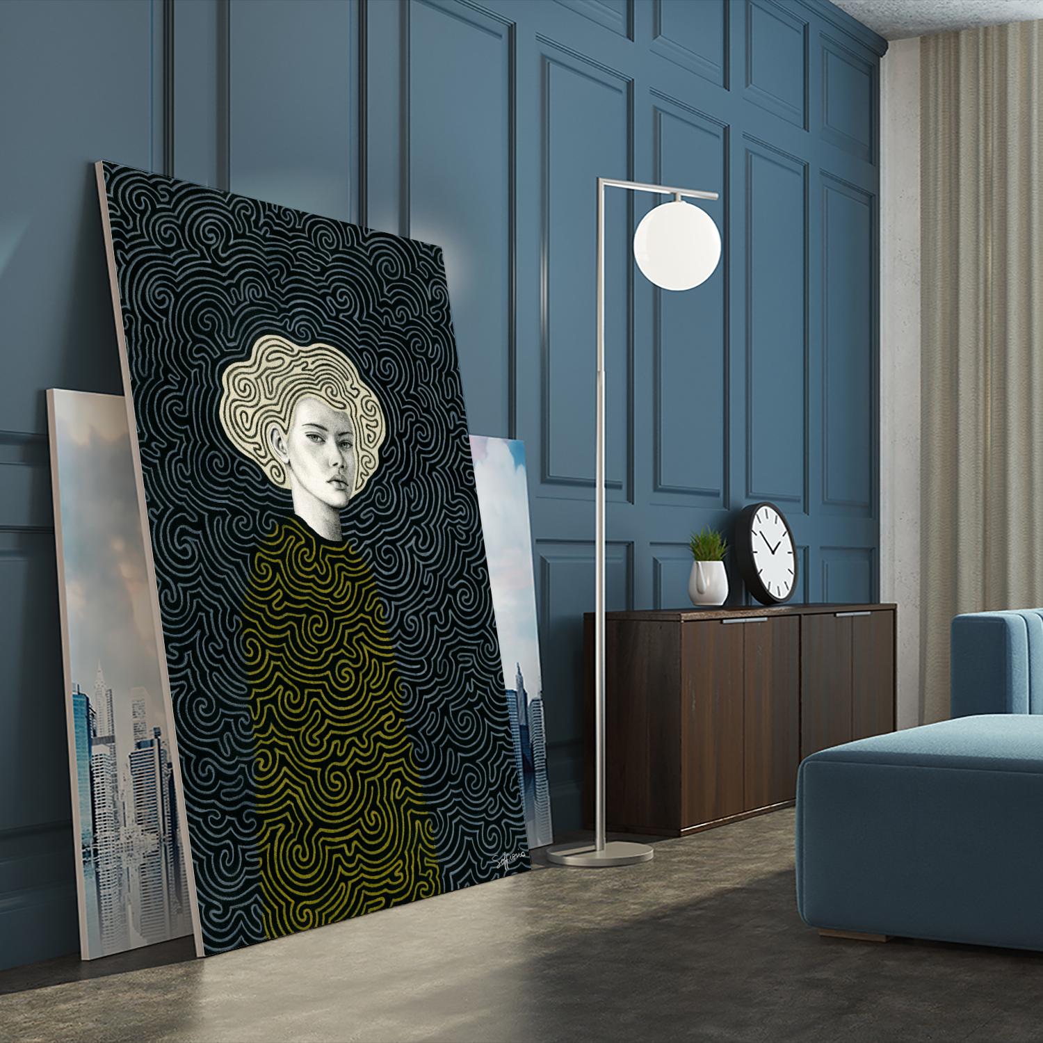 Vlada by Sofia Bonati on GIANT ART - yellow men and women