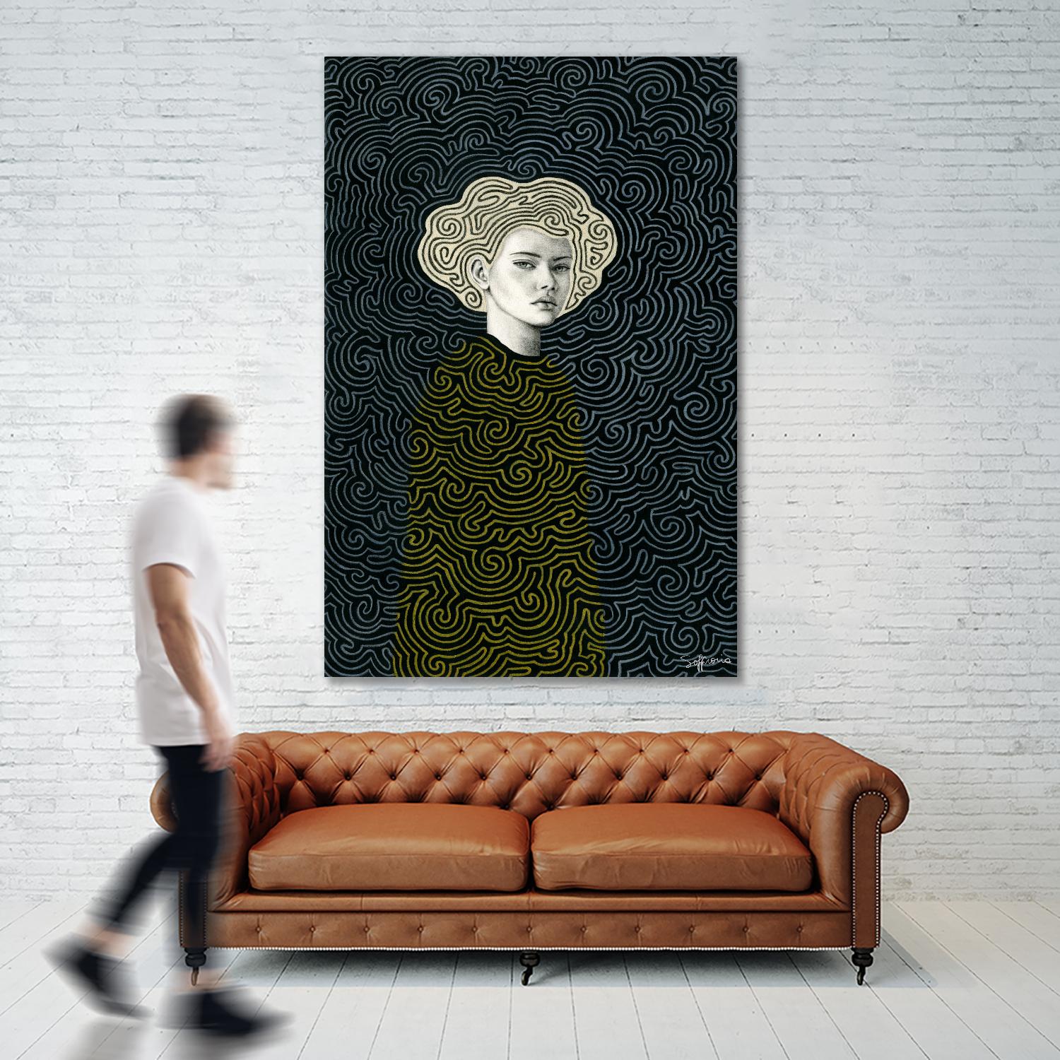 Vlada by Sofia Bonati on GIANT ART - yellow men and women