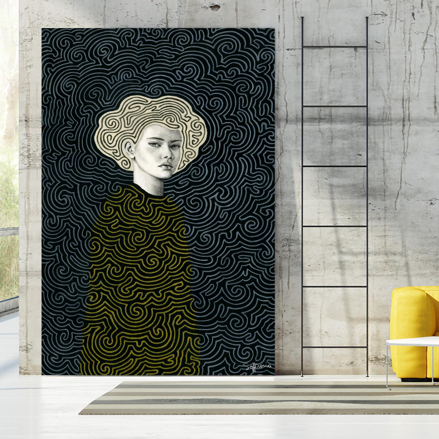 Vlada by Sofia Bonati on GIANT ART - yellow men and women