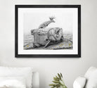 Artaud Deer by Ruben Carrasco on GIANT ART - black animals