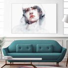 Marmo by Agnes Cecile on GIANT ART - pink watercolour lips