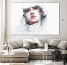 Marmo by Agnes Cecile on GIANT ART - pink watercolour lips