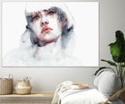 Marmo by Agnes Cecile on GIANT ART - pink watercolour lips