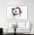Marmo by Agnes Cecile on GIANT ART - pink watercolour lips