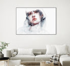 Marmo by Agnes Cecile on GIANT ART - pink watercolour lips