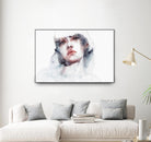 Marmo by Agnes Cecile on GIANT ART - pink watercolour lips