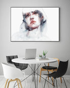 Marmo by Agnes Cecile on GIANT ART - pink watercolour lips