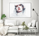 Marmo by Agnes Cecile on GIANT ART - pink watercolour lips