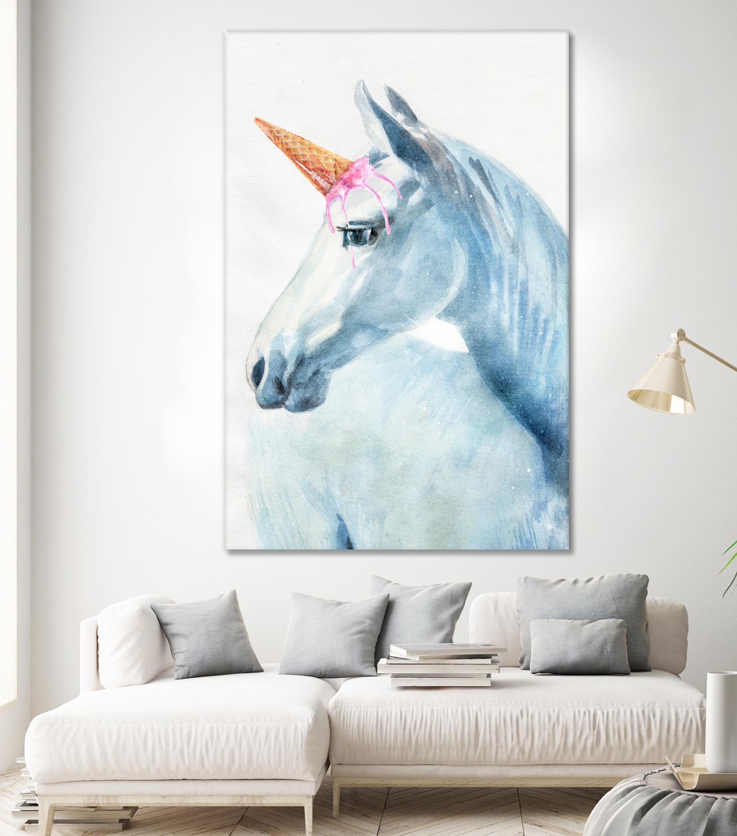 Unique Horn by Alex Cherry on GIANT ART - white animals